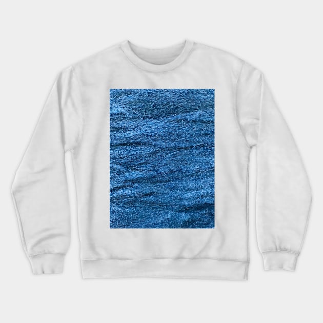 Blue towel texture background Crewneck Sweatshirt by FOGSJ